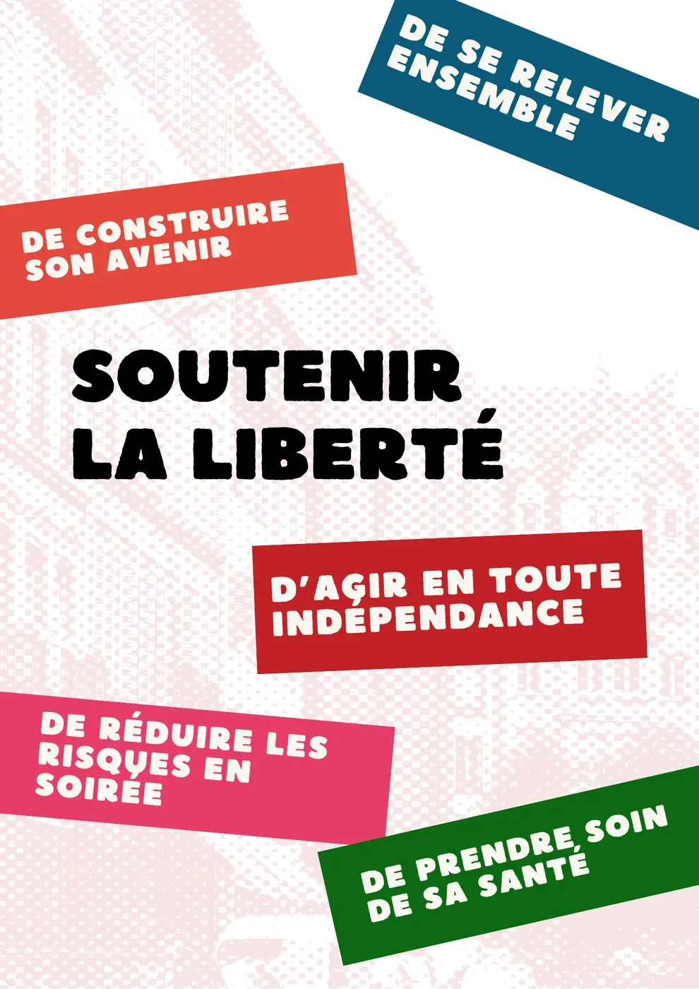 Affiche de la campagne Soutenir la liberté