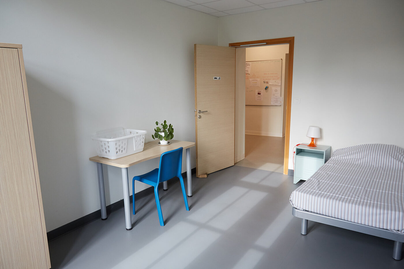 Une chambre du dispositif d’hébergement adossé à la Halte Soins Addictions Argos