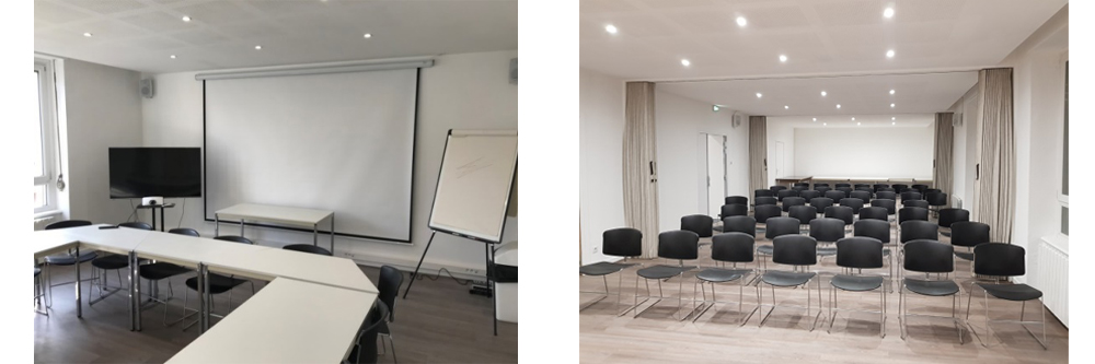 La salle de réunion d’Ithaque, aménagée en configuration conférence
